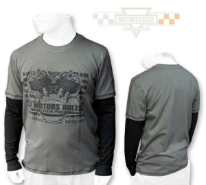 Bluza męska motocyklowa chopper cafe racer L