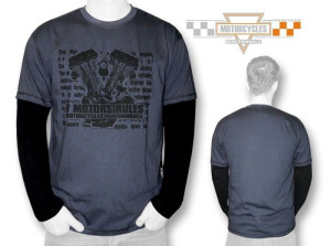 Bluza męska motocyklowa chopper cafe racer XXL