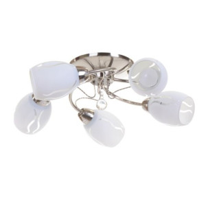 Lampa sufitowa GAETA-5 plafon satyn nikiel 5xE27 Vitalux