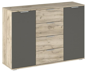 Komoda Dąb Craft Szary/szary Grafit Venice 130 Cm Ardsel