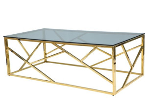 Ława ESCADA A 120x60 złota, szklana, SIGNAL