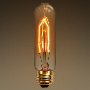 Zestaw! 6 szt. Żarówek Edison Bulb Loft T10 podłużna 130mm 40W (1)