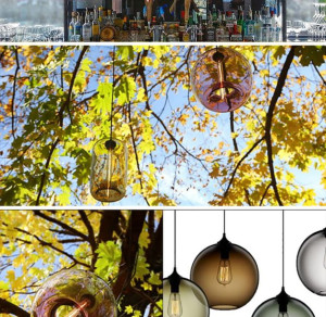 Lampa Szklana Ball 4  Wisząca Różne Wzory i Kolory