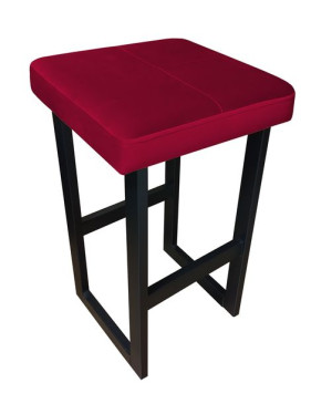 Hoker krzesło barowe Alex Loft 60 cm podstawa czarna