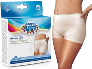 Canpol wielorazowe siateczkowe majtki poporodowe 2 szt. L/XL