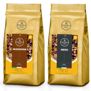 Kawa Ziarnista MARRONE,NERO 2KG - Świeżo Palona