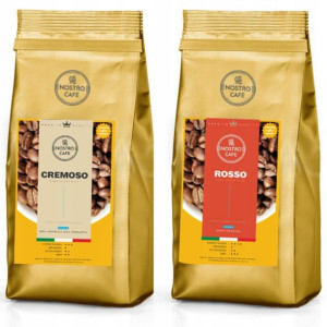 Kawa Ziarnista CREMOSO,ROSSO 2KG - Świeżo Palona
