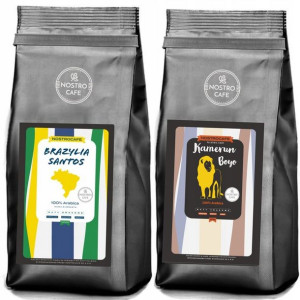 Kawa Ziarnista 2KG BRAZYLIA SANTOS KAMERUN BOYO