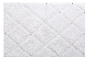 Dywanik dekoracyjny z kryształkami CHIC 60X90 biały