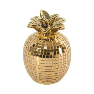 Figurka dekoracyjna Ananas AURORA 11X11X16 złota