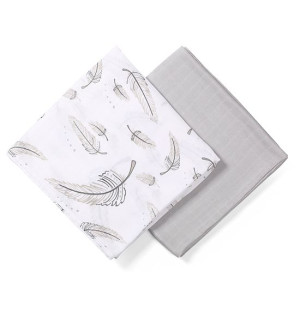  Babyono otulacz z muślinu bambusowego (dwupak) 537/01