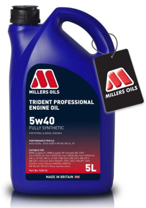 Millers Trident Professional Fully Synth. 5w40 5l