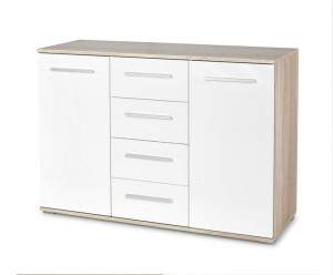 Komoda Lima KM4 dąb sonoma biała