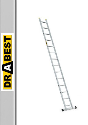 Drabina aluminiowa przystawna 1x14 PRO DRABEST+HAK