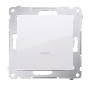 Simon54 Łącznik jednobiebunowy podświetlany DW1L.01/11 biały
