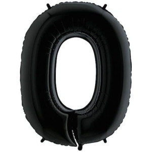 Balon 17" 45cm Cyfra Czarna 0