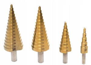 Wiertła Stopniowe Stożkowe Do Metalu 4-32mm