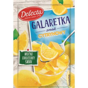 Galaretka 70g smak cytrynowy Delecta