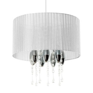 Lampa wisząca glamour E513-Camilo - biały