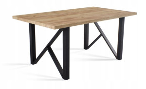 Stół rozkładany 160/260 x90cm LOFT metalowe nogi