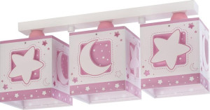 Moonlight lampa sufitowa 3-punktowa różowa 63233S Dalber