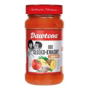 Sos słodko-kwaśny z ananasem 550g Dawtona
