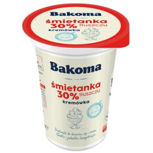 Śmietanka kremowa 30% 200g Bakoma