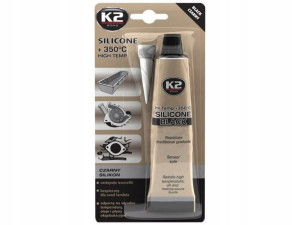 K2 Silikon czarny, +350°C, 85 g