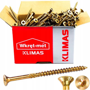 Wkręty do drewna ciesielskie stożkowe TORX 4x70 250szt.