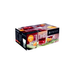 Komplet 6 szklanek 325 ml DIAMOND