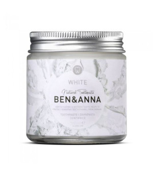 Ben&Anna, wybielająca pasta do wrażliwych zębów z szałwią, WHITE, 100 ml