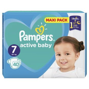 Pieluszki Pampers Active Baby Rozmiar 7, 40 pieluszek