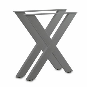 Nogi Do Stału W Kształcie X 60x72 Cm Uniwersalne Wytrzymałe Szare