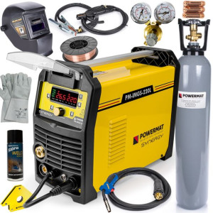 Spawarka Migomat Mig Mag Mma Synergia 220a Zestaw Pm0698