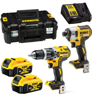 Combo 2 18v Dcd796 Dcf897 2x5ah Dewalt Dck266p2t