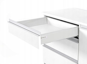 Szuflada Rejs Comfort Box L500 H204 Wysoka Biała Z Relingiem Prostokątnym