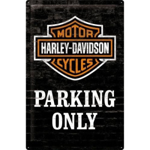 Szyld 40x60 Harley Davidson Parking Only, INIKAT, PREZENT, NOSTALGIC