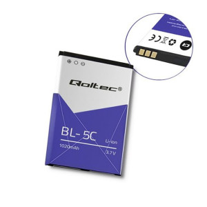 52083 Qoltec Bateria do Nokia BL-5C | 2700 classic | 5030 | 1020mAh