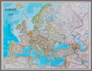 Europa Mapa Ścienna Europy Magnetyczna Natgeo
