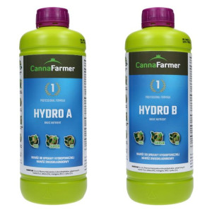 CANNAFARMER HYDRO A + B, 1L+1L nawóz na wzrost i kwitnienie, konopie.