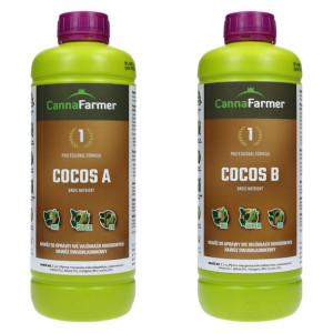 CANNAFARMER COCOS A+B, 1L+1L nawóz na wzrost i kwitnienie, konopie i kokos.
