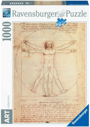 Puzzle 1000 Art Człowiek Witruwiański