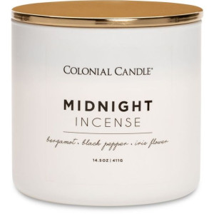 Colonial Candle - Midnight Incense - sojowa świeca zapachowa w szkle z 3 kn