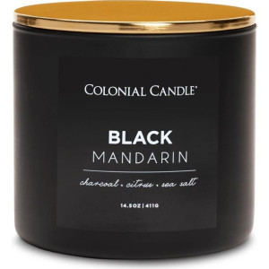 Colonial Candle - Black Mandarin - sojowa świeca zapachowa w szkle z 3 knot