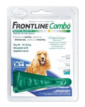 FRONTLINE Combo Spot-On 3 pipety PIES M 10-20kg