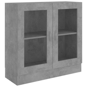 Witryna, szarość betonu, 82,5x30,5x80 cm, płyta wiórowa