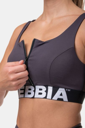 NEBBIA Biustonosz sportowy Smart Zip 578