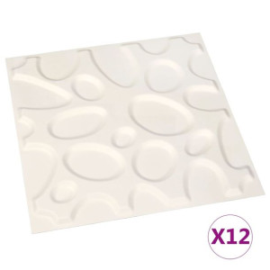 Panele ścienne 3D, 12 szt., 0,5x0,5 m, 3 m²