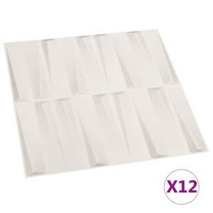 Panele ścienne 3D, 12 szt., 0,5x0,5 m, 3 m²