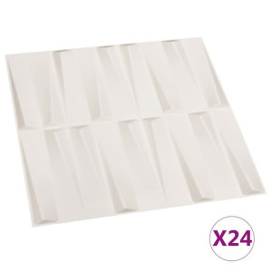 Panele ścienne 3D, 24 szt., 0,5x0,5 m, 6 m²